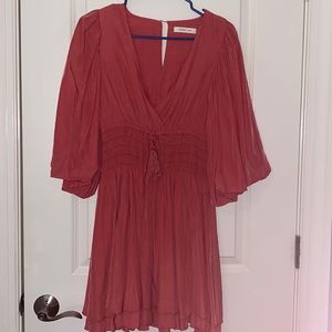 Mustard Seed Coral Knee Length Dress